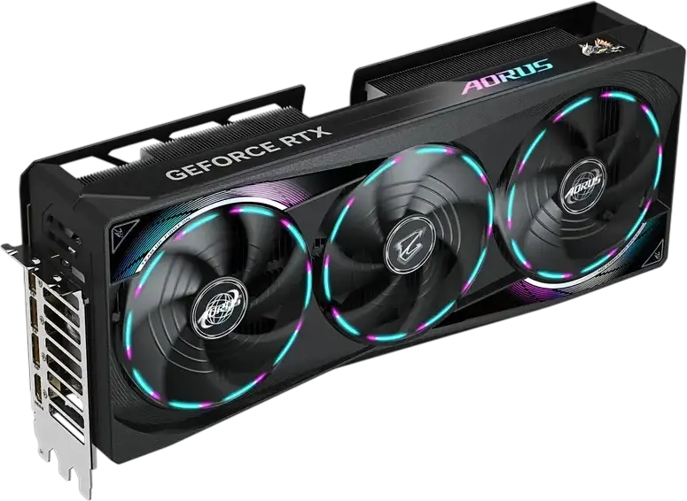 Placa Video Gigabyte AORUS GeForce RTX 5080 MASTER GV-N5080AORUS M-16GD, 16GB GDDR7, 256-bit, PCI-E 5.0, Răcire Activă cu 3 Ventilatoare, RGB, DP 2.1, HDMI 2.1