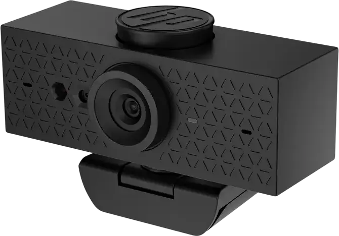 HP 620 FHD Webcam 1080p Full HD, 4MP Sensor, Autofocus, Adjustable FOV (66°/78°/92°), Windows Hello Face Auth, Dual Noise-Reducing Mics, Privacy Cover, Black