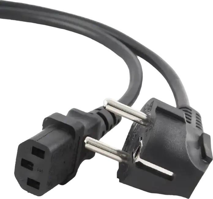 Cablexpert PC-186 Power Cable, Euro Plug Cee 7/16 to IEC C13, 1.8m, 6A 250V, H03VV-F PVC, Black