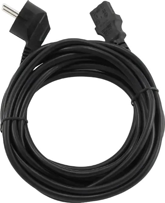 Cablexpert PC-186 Power Cable, Euro Plug Cee 7/16 to IEC C13, 1.8m, 6A 250V, H03VV-F PVC, Black