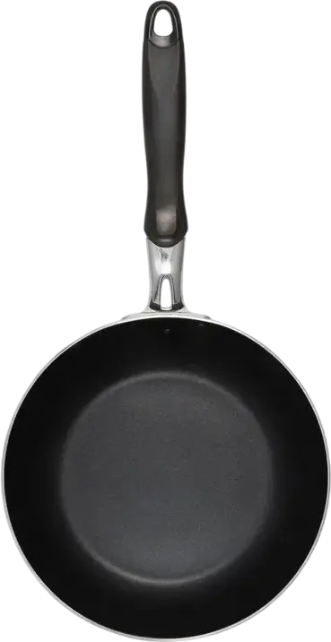 Resto Antares 93601 Wok Pan, 24 cm, Pressed Aluminum with PFLUON Non-Stick Coating, Induction Compatible, Bakelite Handle, Black