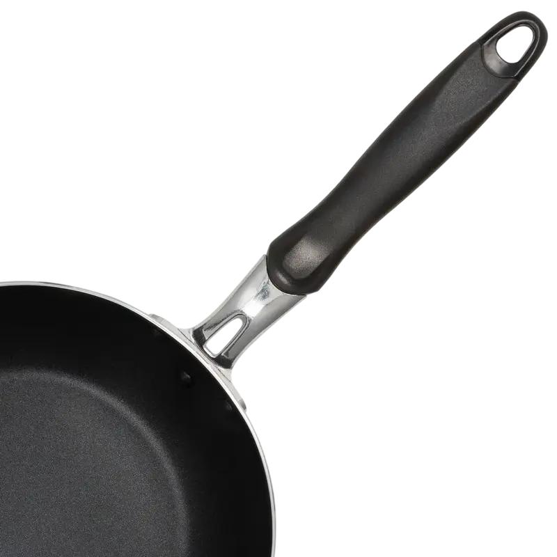 Resto Antares 93601 Wok Pan, 24 cm, Pressed Aluminum with PFLUON Non-Stick Coating, Induction Compatible, Bakelite Handle, Black