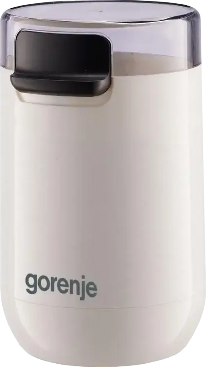 Râșniță de cafea Gorenje SMK150SW, Lame rotative din oțel inoxidabil 150W, Capacitate 45g, Protecție supraîncălzire și siguranță capac, Albă