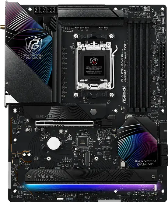 Placă de bază ASRock B850 Riptide WiFi, AM5, AMD B850, ATX