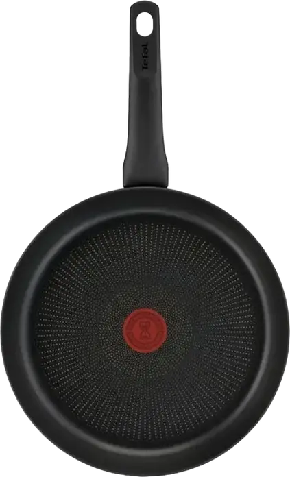 Tefal G2880632 Hard Titanium Pro Frying Pan, 28 cm, Aluminum with Titanium 3X Non-Stick Coating, Thermo-Signal, Induction Compatible, Made in France