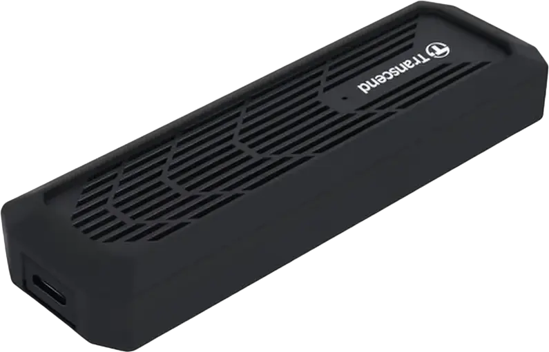 Внешний корпус для SSD Transcend CM10G M.2 PCIe NVMe и SATA III, USB 3.2 Gen 2 10Гбит/с, поддержка 2230/2242/2260/2280 M-Key/B+M Key, без инструментов, силиконовый чехол