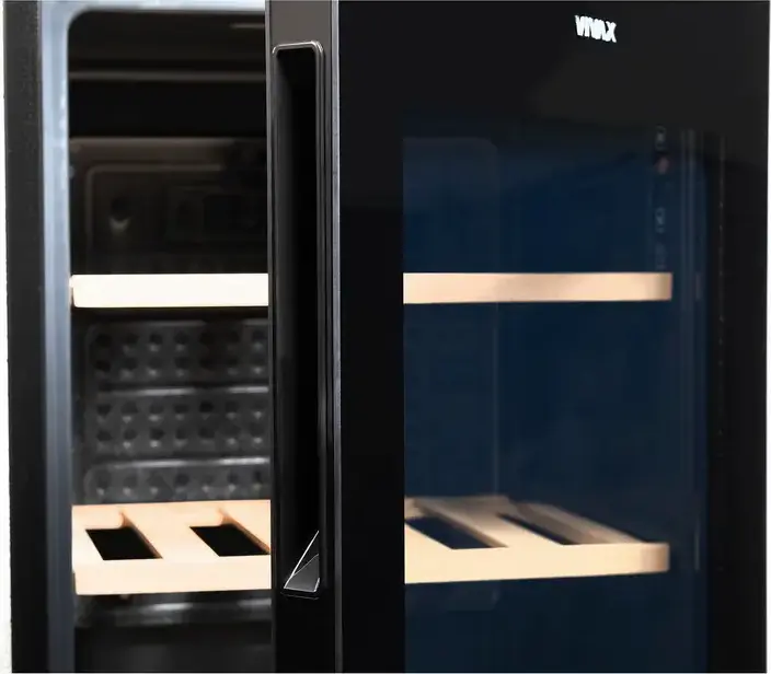 Vivax CW-094S30 GB Wine Cooler, 94L Capacity, 30 Bottles, Black Dark Glass UV Filter Door, LED Display, Electronic Control, 83.4 cm Height