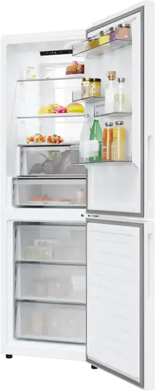 Frigider Combinat Candy ECN4CQTEW186, No Frost, Volum Net 355L, Display LED, Smart hOn Wi-Fi, Alb, Inaltime 185 cm