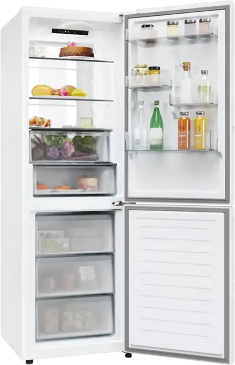 Frigider Combinat Candy ECN4CQTEW186, No Frost, Volum Net 355L, Display LED, Smart hOn Wi-Fi, Alb, Inaltime 185 cm