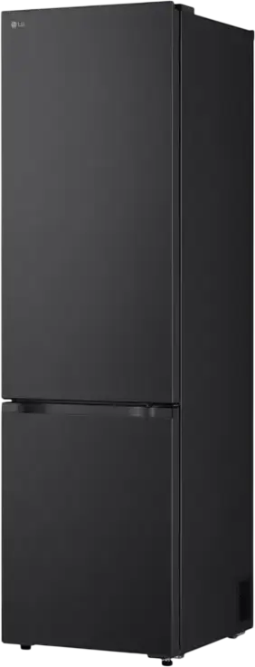 Холодильник с нижней морозильной камерой LG GBBS524CEV, объем 375 л, No Frost, инверторный компрессор Smart Inverter, ThinQ Wi-Fi, черный