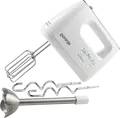 Gorenje M 550CSDC Life Collection Hand Mixer, 550W DC Motor, 5 Speed Settings, Turbo Mode, White Plastic Housing, 5 Stainless Steel Accessories