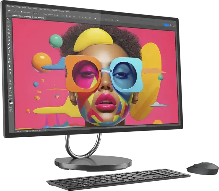 PC All-in-One Lenovo Yoga AIO 32ILL10, Ecran 31.5" UHD 4K IPS, Intel Core Ultra 7 258V, 32GB LPDDR5X, 1TB SSD, Intel Arc 140V, Windows 11 Pro, Storm Grey
