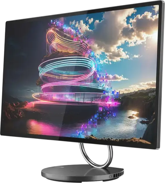 PC All-in-One Lenovo Yoga AIO 32ILL10, Ecran 31.5" UHD 4K IPS, Intel Core Ultra 7 258V, 32GB LPDDR5X, 1TB SSD, Intel Arc 140V, Windows 11 Pro, Storm Grey