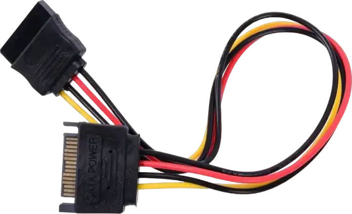Cablexpert CC-SATAMF-01 SATA Power Extension Cable, 15-Pin Male to 15-Pin Female, 0.3m, AWG18