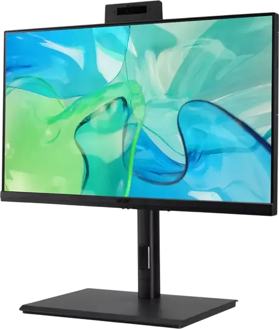 Acer Veriton VZ4724GT All-in-One Desktop PC, 23.8 inch Full HD Display, Intel Core i3, 8 GB RAM, SSD, Height Adjustable Stand, Pop-up Webcam, Black