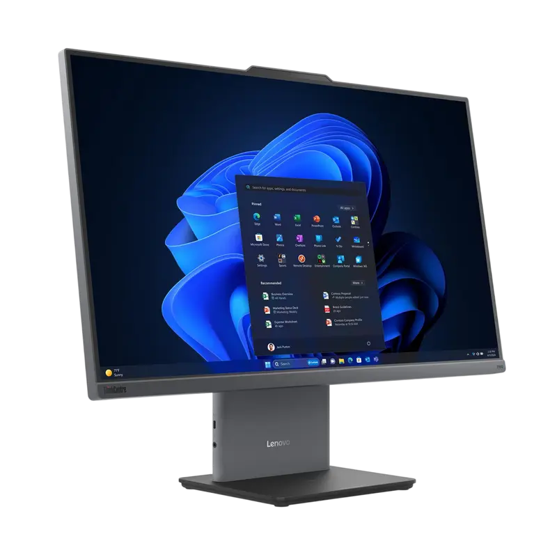 Computer All-in-One Lenovo ThinkCentre neo 55a gen 6, 23,8", AMD Ryzen 5 220, 16GB/512GB, Fără SO, Luna Grey
