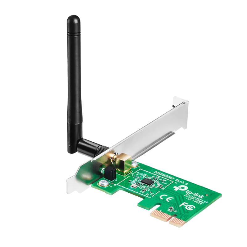 TP-Link TL-WN781ND Wireless N PCI Express Adapter, 150Mbps, 2.4GHz, Detachable Omni Directional Antenna, 802.11n/g/b, WPA2 Security
