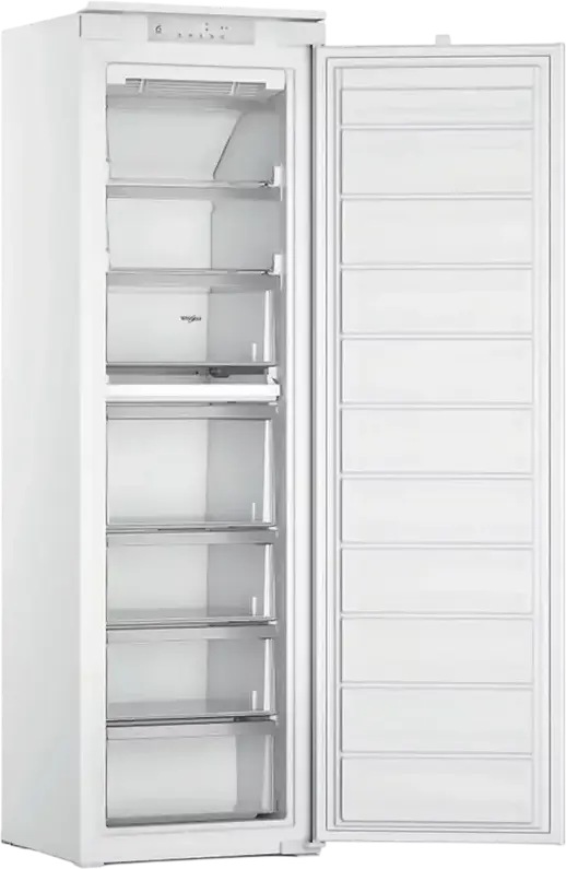Whirlpool WHSD18F013D1 Built-in Upright Freezer, No Frost, 6th Sense Technology, 209L Capacity, Energy Class E, White, 177x54x54.5 cm