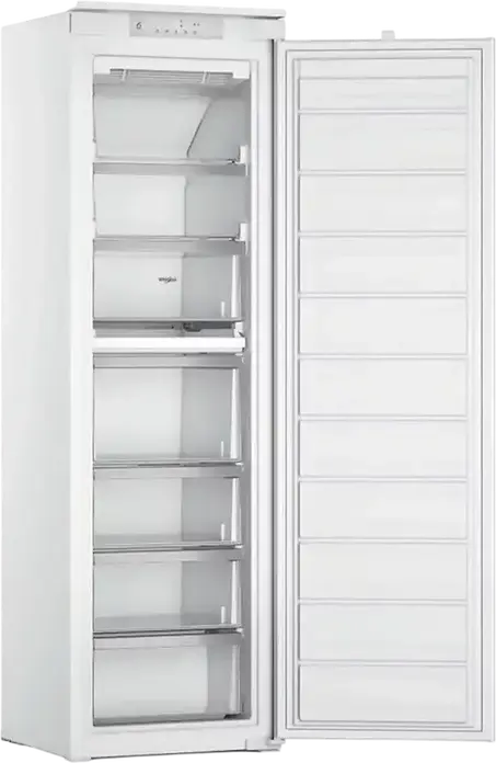 Whirlpool WHSD18F013D1 Built-in Upright Freezer, No Frost, 6th Sense Technology, 209L Capacity, Energy Class E, White, 177x54x54.5 cm