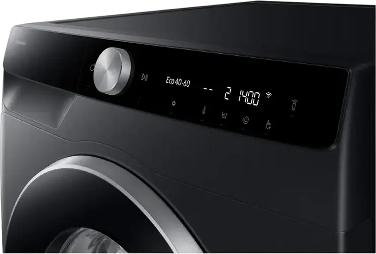 Masina de spalat rufe cu incarcare frontala Samsung WW10FG6U9ELBUA, 10kg, Clasa Energetica A, 1351 rpm, Digital Inverter, SmartThings, Steam, Negru