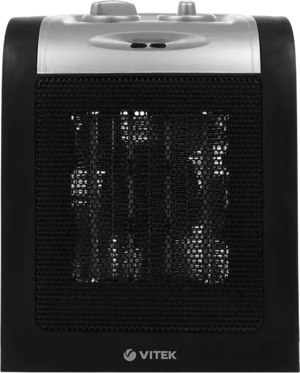 VITEK VT-2067 Ceramic Fan Heater 1800W, PTC Heating Element, Adjustable Thermostat, Overheat Protection and Tip-over Switch, Ventilation Mode