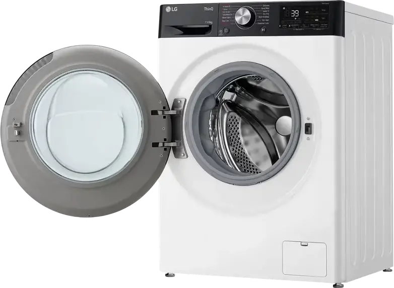 LG F4DR711S2H Washer-Dryer Combo 11kg Wash / 6kg Dry, AI DD Direct Drive, TurboWash 360, ezDispense Auto-dosing, Steam Allergy Care, ThinQ Wi-Fi, White