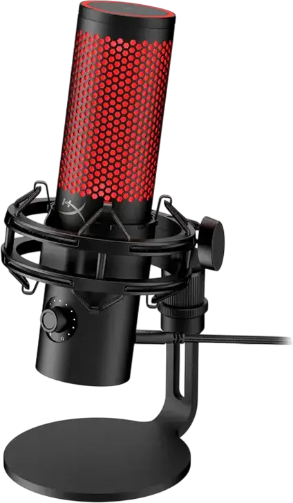 Microfon Gaming HyperX QuadCast 2, Cu fir, Negru