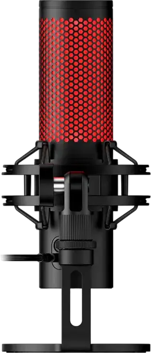 Microfon Condensator USB HyperX QuadCast 2 872V1AA, 4 Tipare de Polarizare, 24-bit/96kHz, Iluminare RGB, Senzor Tap-to-Mute, Shock Mount, PC, Mac, PS5