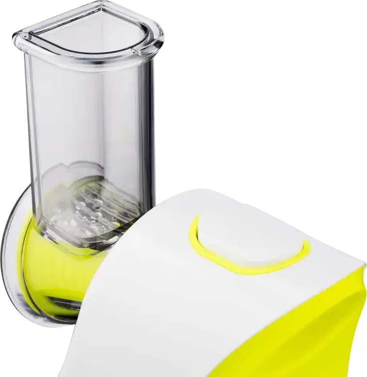 Ardesto CHK-G200W Electric Multi-Slicer and Chopper, 200W, 4 Interchangeable Nozzles, Overheating Protection, White Plastic Housing
