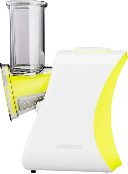 Ardesto CHK-G200W Electric Multi-Slicer and Chopper, 200W, 4 Interchangeable Nozzles, Overheating Protection, White Plastic Housing