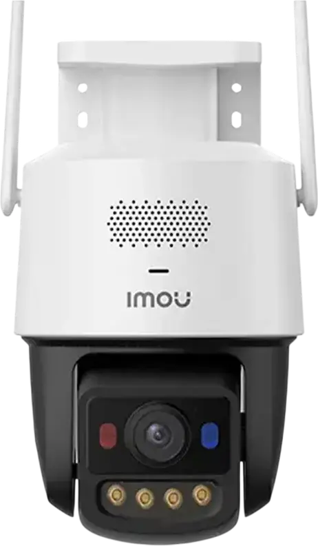 Cameră IP Exterior IMOU Titan Pro Wi-Fi P&T, Rezoluție 6MP 3200x1800, Pan/Tilt, Wi-Fi 6 Dual-band, PoE, Vedere Nocturnă Aurora Full-Color, Detecție AI Persoane și Vehicule, Audio Bidirecțional, Albă