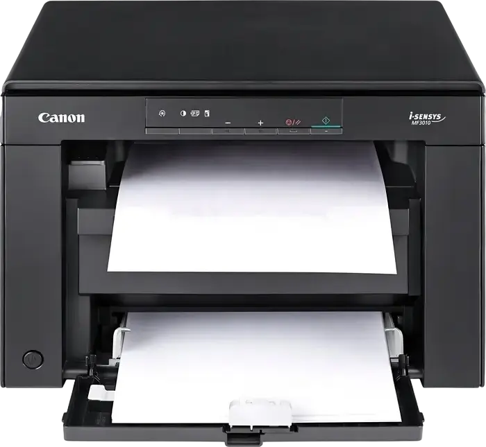 Imprimanta Multifunctionala Laser Mono Canon i-SENSYS MF3010 - Printare, Copiere, Scanare, 18 ppm, Rezolutie 1200x600 dpi, Memorie 64MB, USB 2.0, Negru