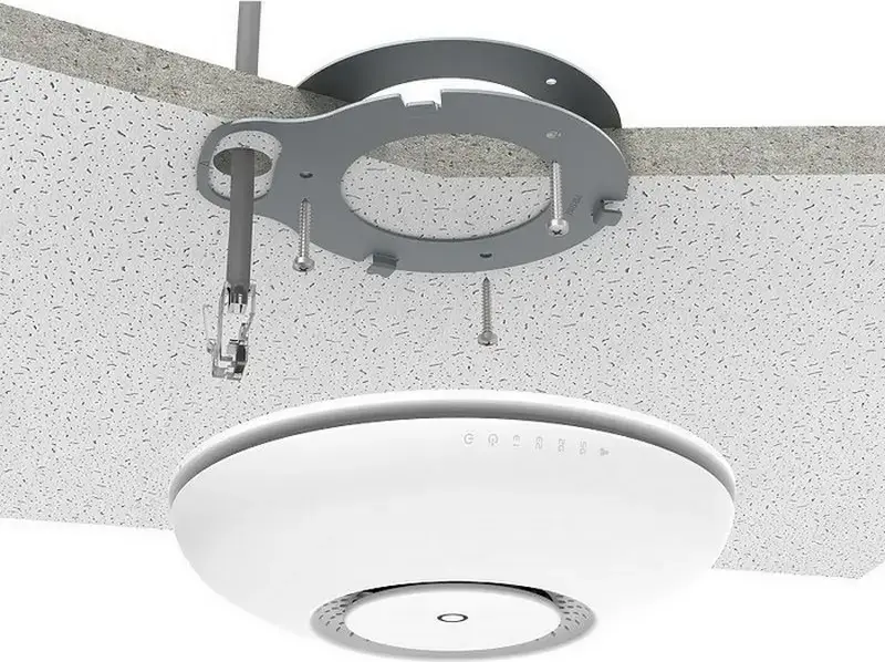 MikroTik cAP ac (RBcAPGi-5acD2nD) Access Point Wireless Dual-band, 802.11ac 867Mbps 5GHz, 300Mbps 2.4GHz, 2x Gigabit Ethernet, PoE Input/Output, Alb