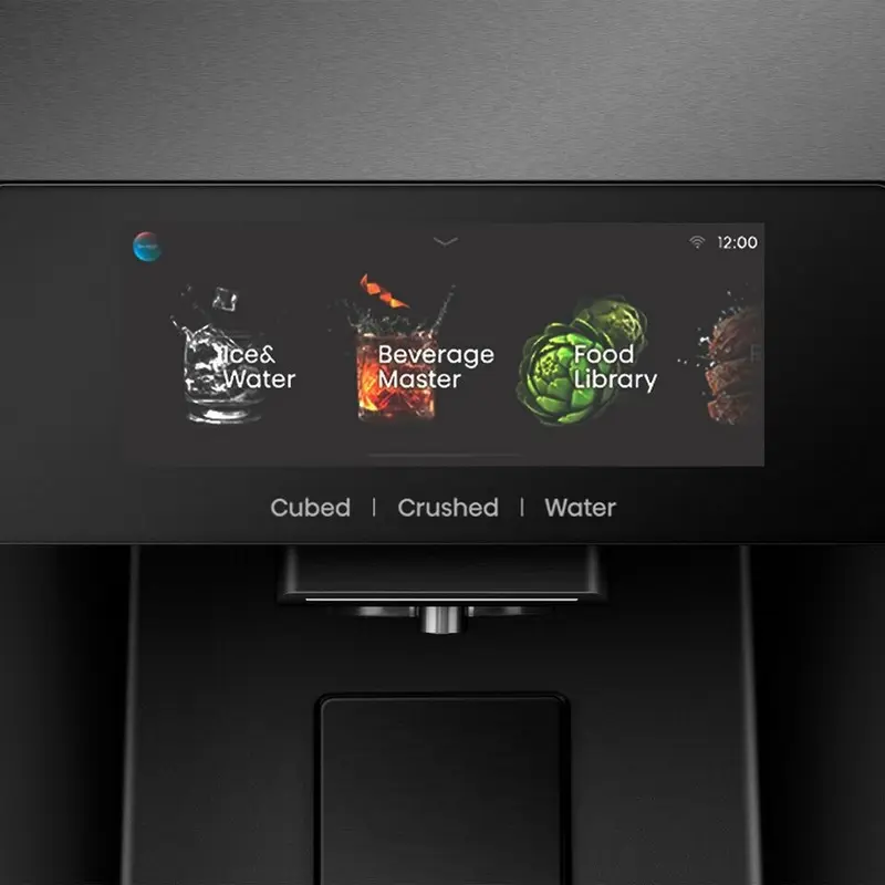 Холодильник Hisense RQ600P7SKE Cross Door, 615 л, Total No Frost, прозрачная дверь PureView, диспенсер льда и воды, Wi-Fi, черный