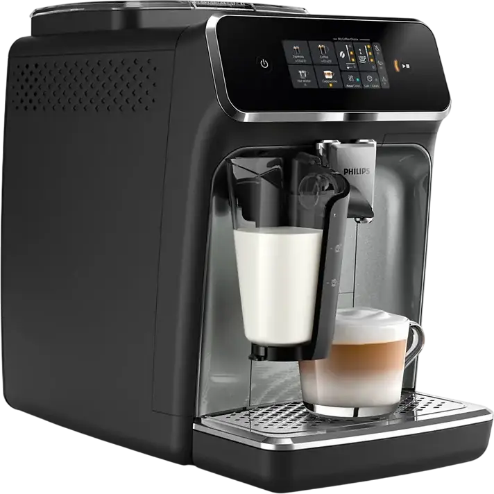 Philips EP2339/40 Serie 2300 Aparat de Cafea Espresso Automat cu LatteGo, 15 bar, Rezervor 1.8L, SilentBrew, Râșniță 12 trepte, Negru