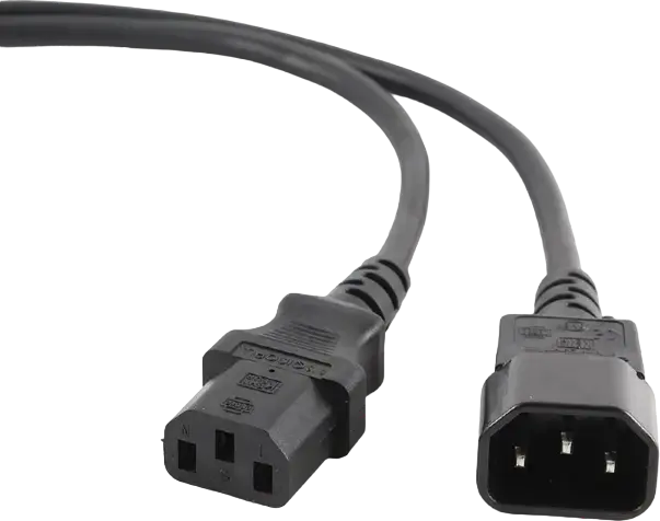 Кабель питания Cablexpert PC-189-VDE-3, удлинитель IEC-320 C14 - C13, 10А, 1.0мм2, сертификация VDE, 3м, черный