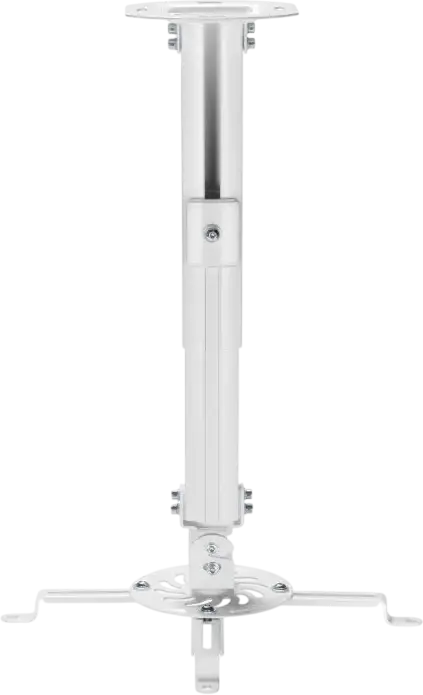 Reflecta Prometheus 380-580 Universal Ceiling Projector Mount, Height Adjustable 380-580mm, 13.5kg Max Load, 360° Rotation, White