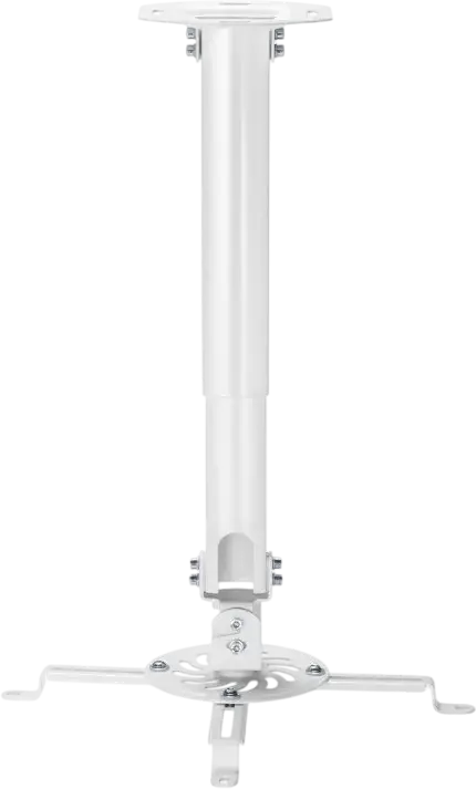 Reflecta Prometheus 380-580 Universal Ceiling Projector Mount, Height Adjustable 380-580mm, 13.5kg Max Load, 360° Rotation, White