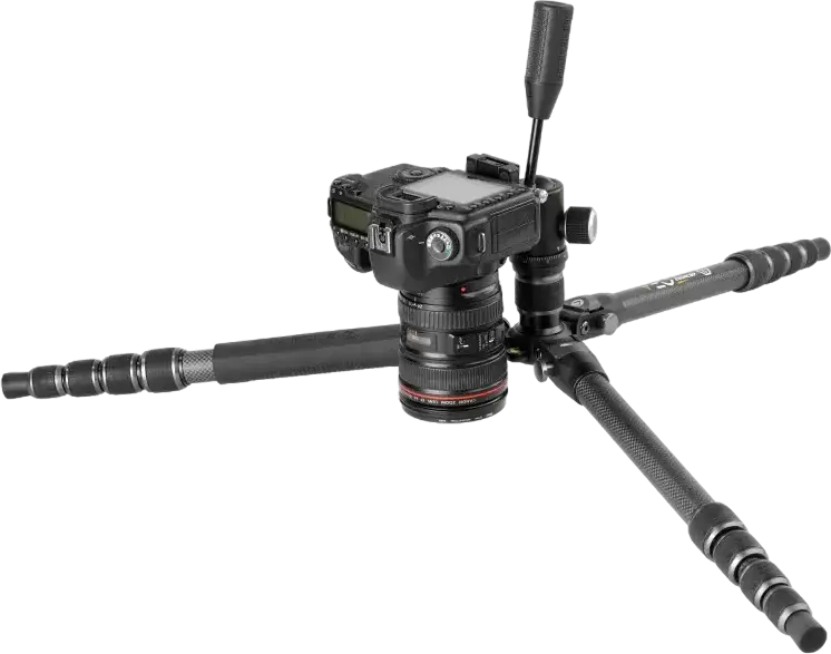 Tripod Monopod de Călătorie 4-în-1 Vanguard VEO 3T 204CBP din Fibra de Carbon, Cap cu Bilă VEO 2 BP-45T, Înălțime Max 140cm, Capacitate 4kg, Negru