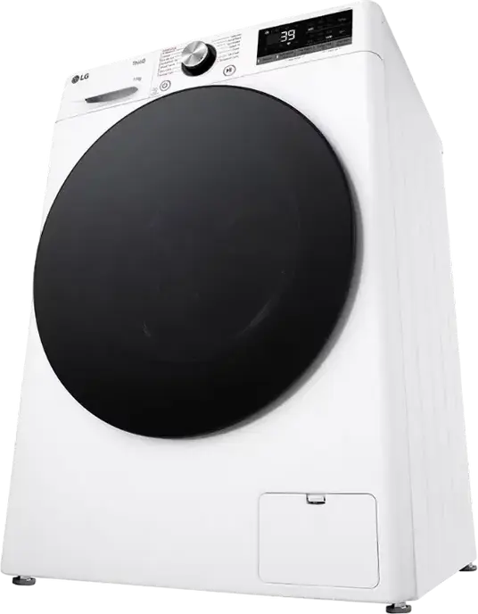 LG F4WR711S2W Front-Load Washing Machine, 11 kg, Inverter Direct Drive, Steam Cleaning, ThinQ, Energy Class A, 1400 rpm, White/Black, 60x85x56.5 cm