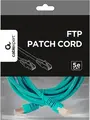 Cablu de retea Cablexpert PP22-2M Cat5e FTP Patch Cord, 2m RJ45, Verde, 100 MHz, Contacte Aurite 50u, Izolatie PVC cu Protectie Moldata