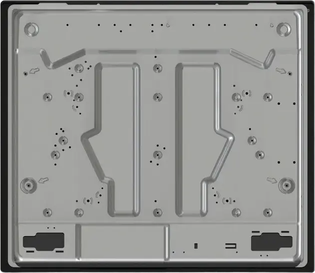 Plită Gaze Încorporabilă Gorenje GW 641 EXB, 4 Arzătoare cu WOK, Suprafață Inox, Grătare din Fontă, Siguranță Gas-Control, 60cm, Negru