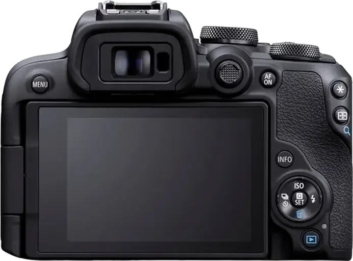 aparat foto Mirrorless Canon EOS R10 cu Obiectiv RF-S 18-45mm IS STM, Senzor APS-C CMOS 24.2MP, Procesor DIGIC X, Video 4K 60fps, Dual Pixel CMOS AF II