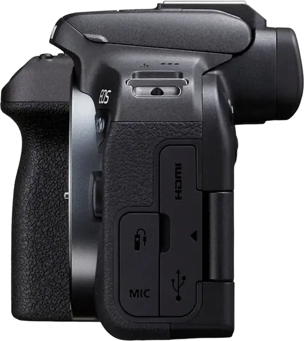 aparat foto Mirrorless Canon EOS R10 cu Obiectiv RF-S 18-45mm IS STM, Senzor APS-C CMOS 24.2MP, Procesor DIGIC X, Video 4K 60fps, Dual Pixel CMOS AF II