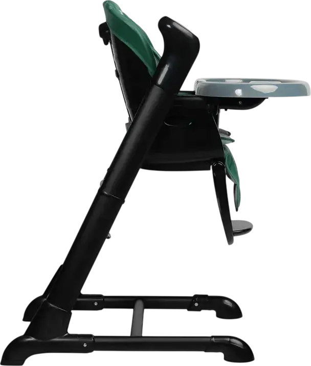 Caretero Indigo 2-in-1 High Chair and Electric Swing, Aluminum Frame, 5-Point Harness, Adjustable Height, Double Tray, Removable Toy Bar, 15kg Max