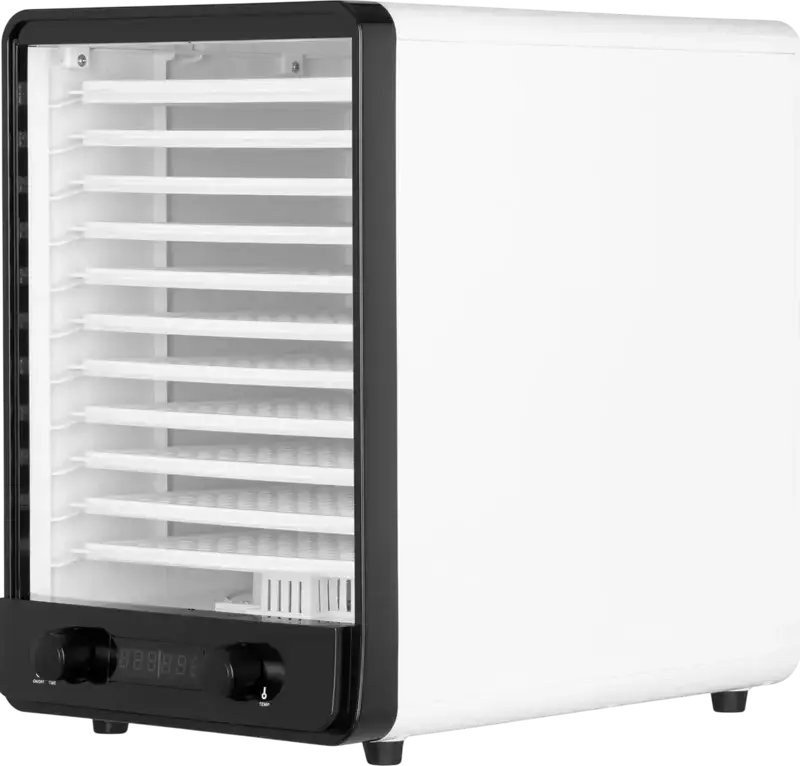 Ardesto FDB-1138 Food Dehydrator, 550W, 10 Trays + Hanging Grid, 40-70°C Temperature Control, 48h Timer, LED Display, White