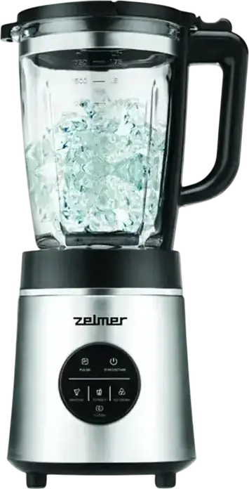 Zelmer ZSB4900 Countertop Blender, 1800W, 1.75L Glass Jar, Stainless Steel, 9 Speed Levels, LED Display, Ice Crush, Smoothie, Silver
