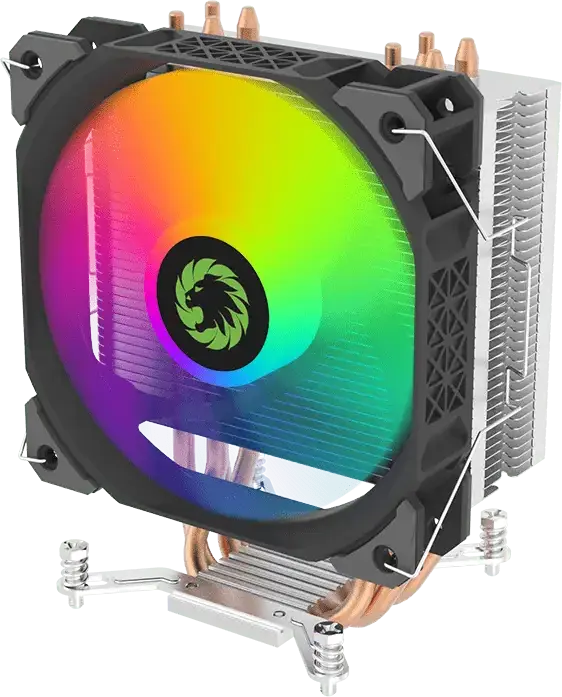 Cooler CPU Turn GameMax Ice-Blade, TDP 190W, 4 conductoare termice de cupru 6mm Direct Touch, Ventilator PWM 120mm, Iluminare FRGB, pentru Intel LGA1700/1200/115x si AMD AM4/AM5