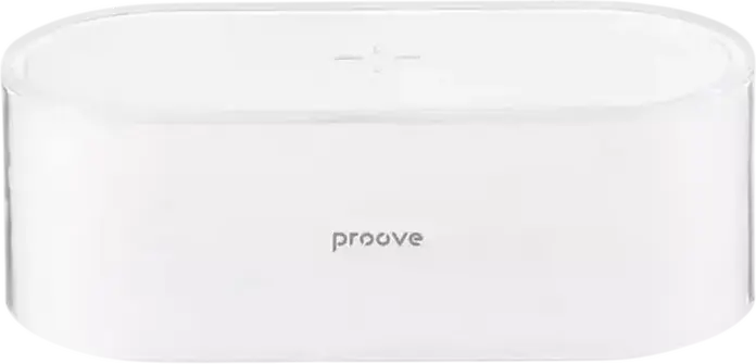 Lampă de noptă LED Proove Glow cu Încărcător Wireless, Control Tactil, Lumini RGB și Alb Cald 3500K, Baterie 1200mAh, USB Type-C, ABS, Albă