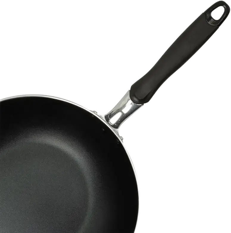 Resto 93603 Antares Aluminum Wok Pan, 30 cm Diameter, 9 cm Height, Non-stick PFLUON Coating, Bakelite Handle, Induction Compatible, PFOA Free, Black
